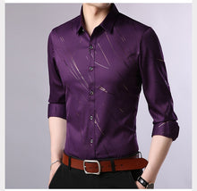 Load image into Gallery viewer, Slim Fit Long Sleeve Shirt For Men
