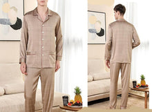 Load image into Gallery viewer, Men Luxurious Ice Silk Pyjamas
