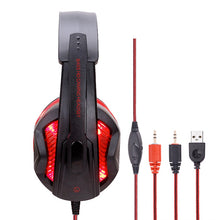 Load image into Gallery viewer, LED Wired Headphones With Microphone
