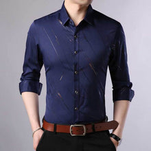 Load image into Gallery viewer, Slim Fit Long Sleeve Shirt For Men
