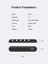 Load image into Gallery viewer, Silicone Cable Organizer for Phones and Computers
