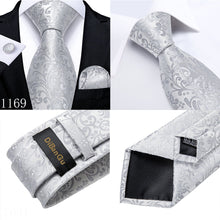 Load image into Gallery viewer, Men Tie Hanky Cufflink Set
