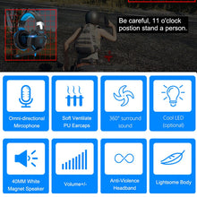 Load image into Gallery viewer, Headset Gamers | LED Light Noise Cancelling
