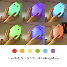 Load image into Gallery viewer, Cute Silicone Touch Sensor Remote LED Cat Lamp
