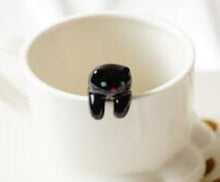 Load image into Gallery viewer, Ceramic Cute Cat Hanging Tea Spoon
