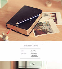 Load image into Gallery viewer, Vintage Leather Thick Paper Notebook | 240 Sheets
