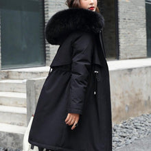 Load image into Gallery viewer, Hooded Faux Fur Winter Jacket For Women
