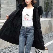 Load image into Gallery viewer, Hooded Faux Fur Winter Jacket For Women
