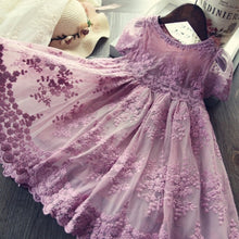 Load image into Gallery viewer, Elegant Lace Dress For Girls
