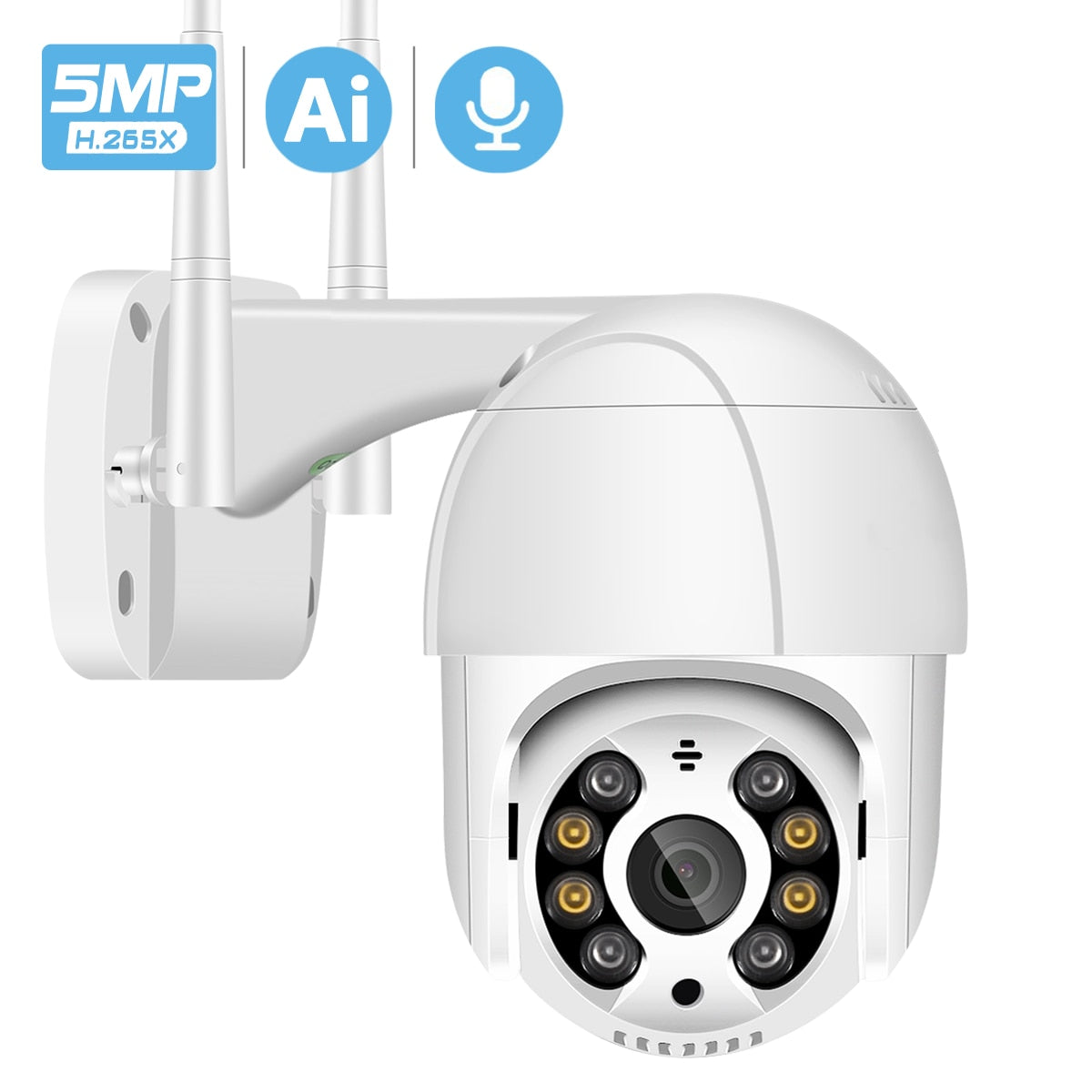 Outdoor AI Human Detection Audio Wireless Security CCTV Camera