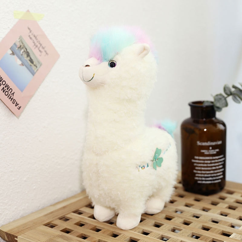 White Soft Alpaca Lama Stuffed Plush Toy