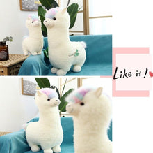 Load image into Gallery viewer, White Soft Alpaca Lama Stuffed Plush Toy
