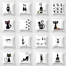 Load image into Gallery viewer, Cute Black Cat Pillows
