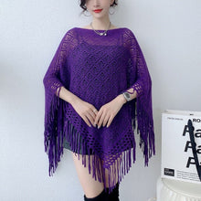 Load image into Gallery viewer, Knitted Women Shawl Poncho
