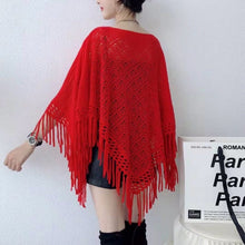 Load image into Gallery viewer, Knitted Women Shawl Poncho
