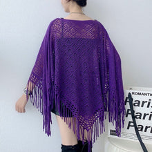 Load image into Gallery viewer, Knitted Women Shawl Poncho
