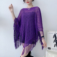 Load image into Gallery viewer, Knitted Women Shawl Poncho
