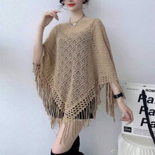 Load image into Gallery viewer, Knitted Women Shawl Poncho
