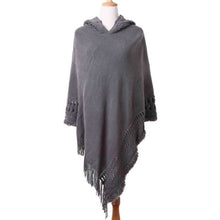 Load image into Gallery viewer, Stripe Bohemian Women Poncho Shawl
