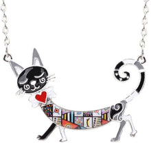 Load image into Gallery viewer, Enamel Alloy Cartoon Cat Necklace
